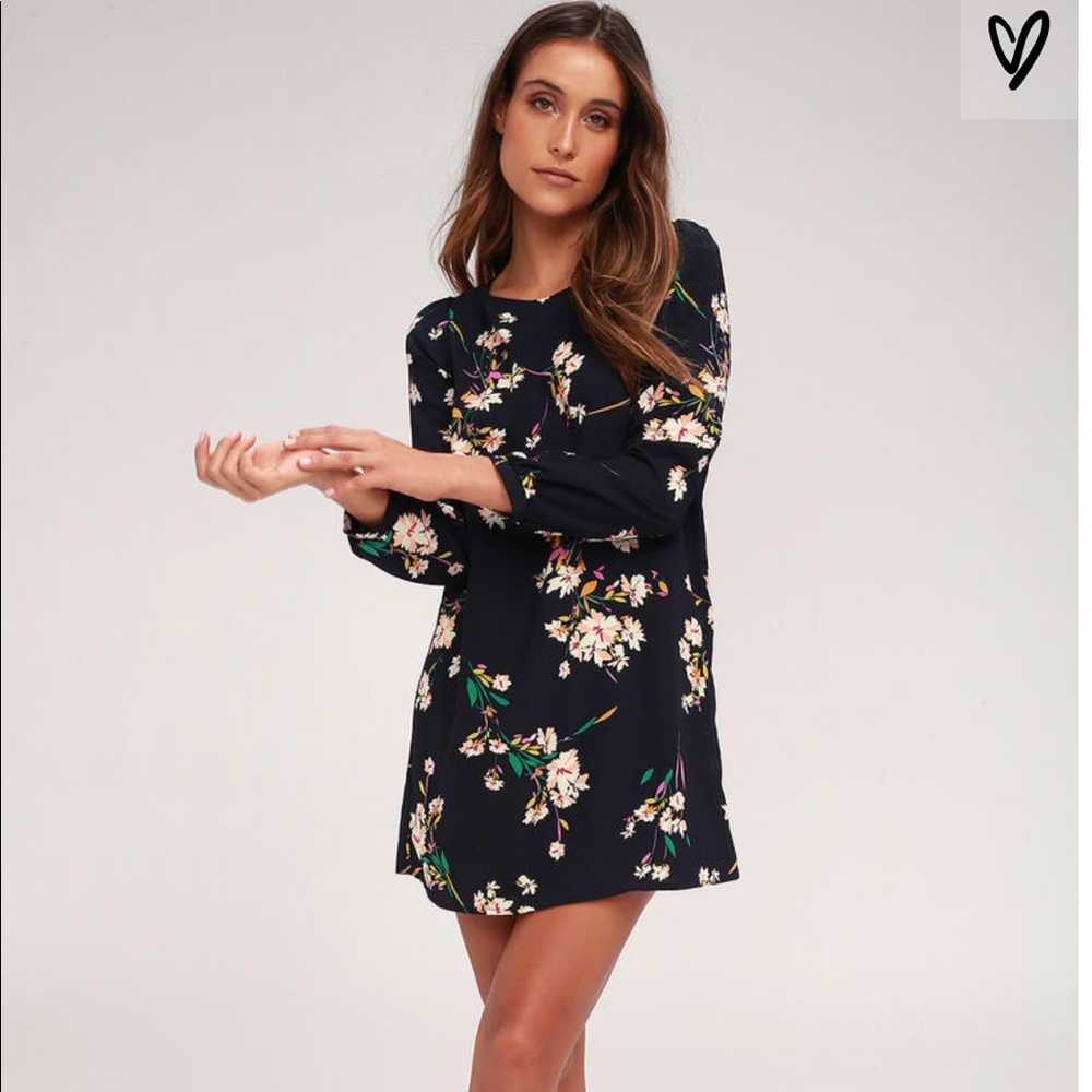 NWT floral print shift dress